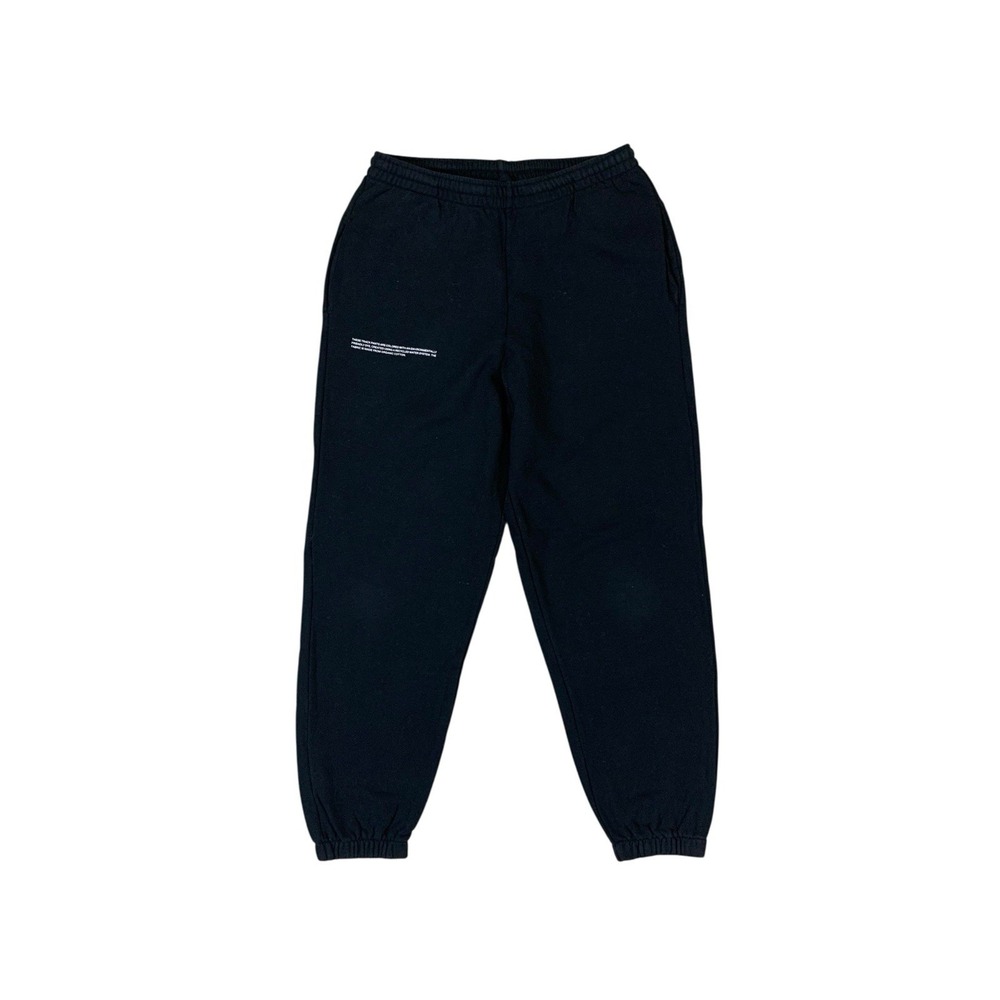 Pangaia Black Sweatpants S Logo Jogger Pants Organic Streetwear Lounge